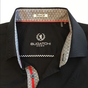 Bugatchi Uomo Men’s Button Down Shirt Flip Cuff